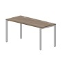 Strike STNG167 WNAL (Орех/Алюминий) Стол, 2 громмета