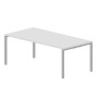 Strike STNG2010 BLAL (Белый/Алюминий) Стол, 2 громмета