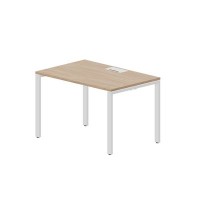 Strike STNL128 OWBL (Светлый дуб/Белый) Стол, металлический аутлет