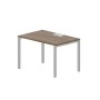 Strike STNL128 WNAL (Орех/Алюминий) Стол, металлический аутлет
