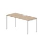 Strike STNL167 OWBL (Светлый дуб/Белый) Стол, металлический аутлет