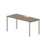 Strike STNL167 WNAL (Орех/Алюминий) Стол, металлический аутлет