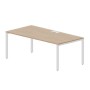Strike STNL2010 OWBL (Светлый дуб/Белый) Стол, металлический аутлет