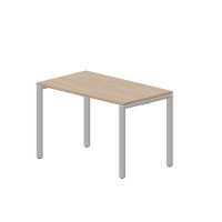 Strike STNM127 OWAL (Светлый дуб/Алюминий) Стол, меламиновый аутлет