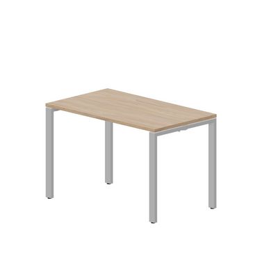 Strike STNM127 OWAL (Светлый дуб/Алюминий) Стол, меламиновый аутлет