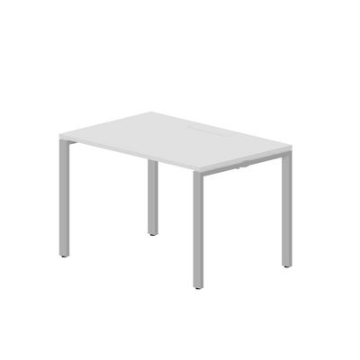 Strike STNM128 BLAL (Белый/Алюминий) Стол, меламиновый аутлет