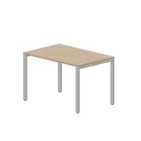 Strike STNM128 OWAL (Светлый дуб/Алюминий) Стол, меламиновый аутлет