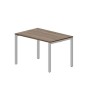 Strike STNM128 WNAL (Орех/Алюминий) Стол, меламиновый аутлет