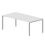 Strike STNM2010 BLAL (Белый/Алюминий) Стол, меламиновый аутлет