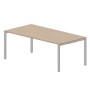 Strike STNM2010 OWAL (Светлый дуб/Алюминий) Стол, меламиновый аутлет