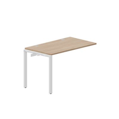 Strike STNPG127 OWBL (Светлый дуб/Белый) Приставной стол, 2 громмета