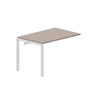 Страйк STNPG128 TRBL (Тортора/Белый) Приставной стол, 2 громмета