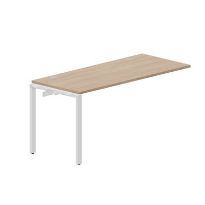 Strike STNPG167 OWBL (Светлый дуб/Белый) Приставной стол, 2 громмета