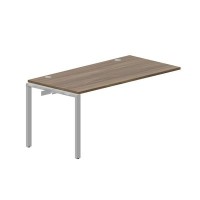 Strike STNPG168 WNAL (Орех/Алюминий) Приставной стол, 2 громмета