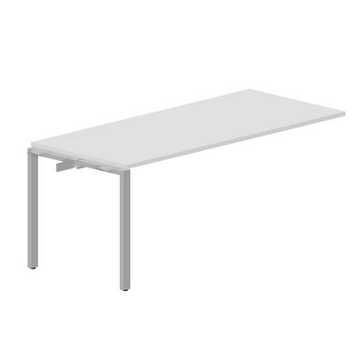 Strike STNPG188 BLAL (Белый/Алюминий) Приставной стол, 2 громмета