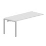 Strike STNPG188 BLAL (Белый/Алюминий) Приставной стол, 2 громмета