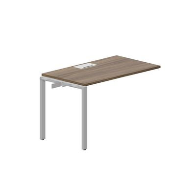 Strike STNPL127 WNAL (Орех/Алюминий) Приставной стол, металлический аутлет