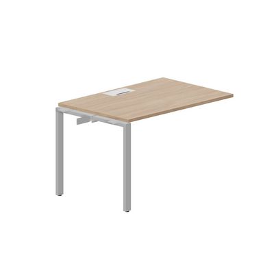 Strike STNPL128 OWAL (Светлый дуб/Алюминий) Приставной стол, металлический аутлет