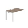 Strike STNPL128 WNAL (Орех/Алюминий) Приставной стол, металлический аутлет