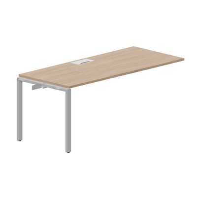 Strike STNPL188 OWAL (Светлый дуб/Алюминий) Приставной стол, металлический аутлет
