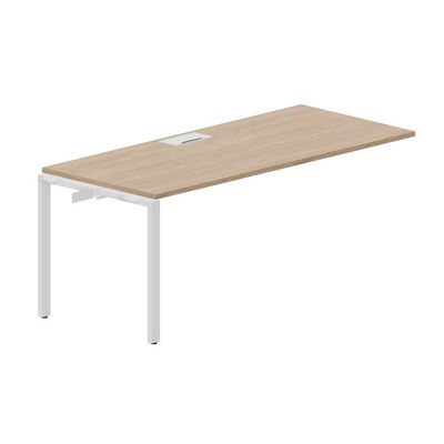 Strike STNPL188 OWBL (Светлый дуб/Белый) Приставной стол, металлический аутлет