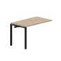 Strike STNPM127 OWNR (Светлый дуб/Черный) Приставной стол, меламиновый аутлет