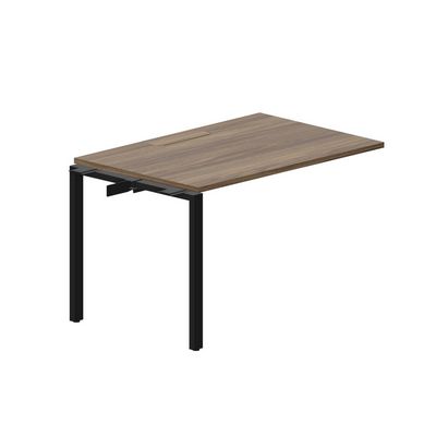 Strike STNPM128 WNNR (Орех/Черный) Приставной стол, меламиновый аутлет