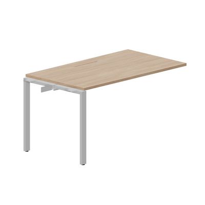 Strike STNPM148 OWAL (Светлый дуб/Алюминий) Приставной стол, меламиновый аутлет