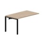 Strike STNPM148 OWNR (Светлый дуб/Черный) Приставной стол, меламиновый аутлет