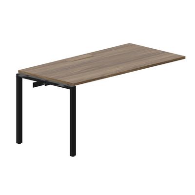 Strike STNPM168 WNNR (Орех/Черный) Приставной стол, меламиновый аутлет