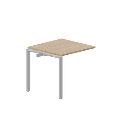 Strike STNPS088 OWAL (Светлый дуб/Алюминий) Приставной стол
