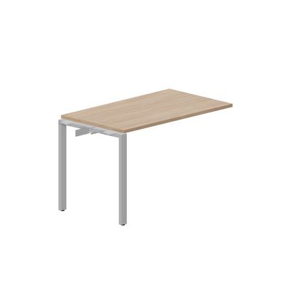 Strike STNPS127 OWAL (Светлый дуб/Алюминий) Приставной стол