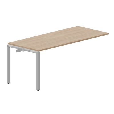 Strike STNPS188 OWAL (Светлый дуб/Алюминий) Приставной стол