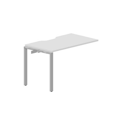 Strike STNPV127 BLAL (Белый/Алюминий) Приставной стол с эргономичным вырезом
