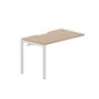 Strike STNPV127 OWBL (Светлый дуб/Белый) Приставной стол с эргономичным вырезом