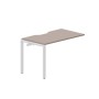 Strike STNPV127 TRBL (Тортора/Белый) Приставной стол с эргономичным вырезом