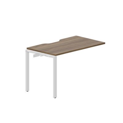 Strike STNPV127 WNBL (Орех/Белый) Приставной стол с эргономичным вырезом