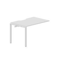 Strike STNPV128 BLBL (Белый/Белый) Приставной стол с эргономичным вырезом