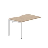 Strike STNPV128 OWBL (Светлый дуб/Белый) Приставной стол с эргономичным вырезом