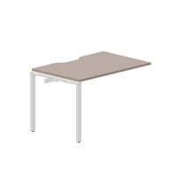Strike STNPV128 TRAL (Тортора/Алюминий) Приставной стол с эргономичным вырезом