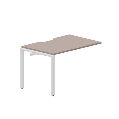 Strike STNPV128 TRAL (Тортора/Алюминий) Приставной стол с эргономичным вырезом