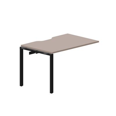 Strike STNPV128 TRNR (Тортора/Черный) Приставной стол с эргономичным вырезом