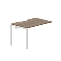 Strike STNPV128 WNBL (Орех/Белый) Приставной стол с эргономичным вырезом
