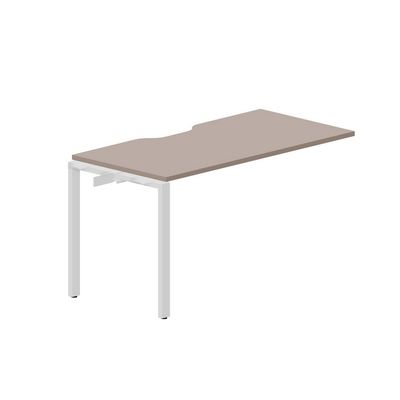 Strike STNPV147 TRBL (Тортора/Белый) Приставной стол с эргономичным вырезом
