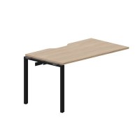 Strike STNPV148 OWNR (Светлый дуб/Черный) Приставной стол с эргономичным вырезом