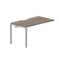 Strike STNPV148 WNAL (Орех/Алюминий) Приставной стол с эргономичным вырезом