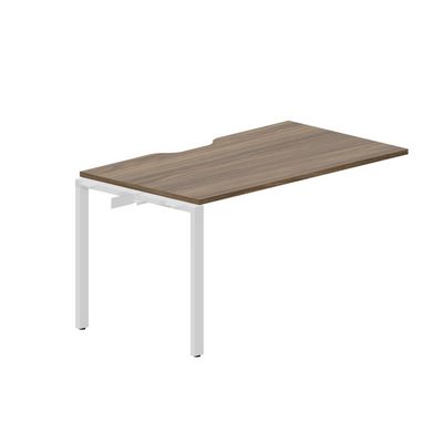 Strike STNPV148 WNBL (Орех/Белый) Приставной стол с эргономичным вырезом