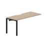 Strike STNPV167 OWNR (Светлый дуб/Черный) Приставной стол с эргономичным вырезом