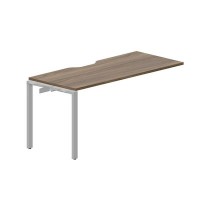 Strike STNPV167 WNAL (Орех/Алюминий) Приставной стол с эргономичным вырезом