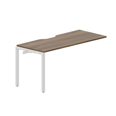 Strike STNPV167 WNBL (Орех/Белый) Приставной стол с эргономичным вырезом